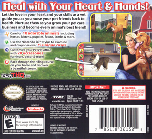 Paws & Claws: Pet Vet 2 - Box - Back (North America) - 877x800