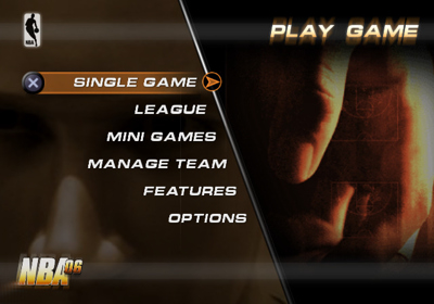 NBA 06 - Screenshot - Game Select (North America) - 640x448