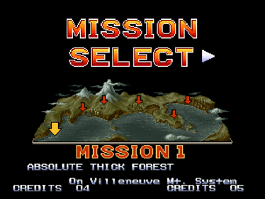 Metal Slug - Screenshot - Game Select (Japan) - 640x480