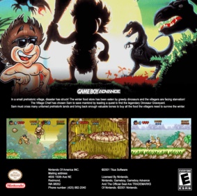 Prehistorik Man - Fanart - Box - Back (North America) - 705x700