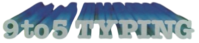 9 to 5 Typing - Clear Logo (North America) - 497x109