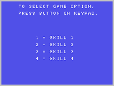 2010: The Graphic Action Game - Screenshot - Game Select (North America) - 256x192