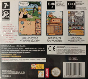 Asterix: Brain Trainer - Box - Back (Italy) - 1075x966