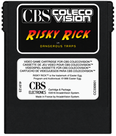 Risky Rick in Dangerous Traps - Cart - Front (World) - 1156x1360