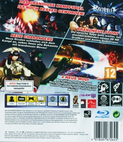 BlazBlue: Continuum Shift - Box - Back (Germany) - 999x1155