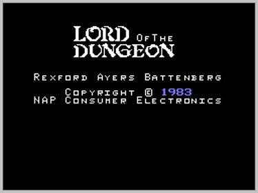 Lord of the Dungeon - Screenshot - Game Title (World) - 256x192