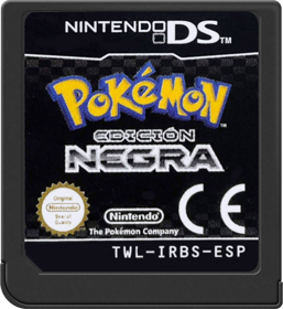 Pokémon Black Version - Cart - Front (Spain) - 517x564
