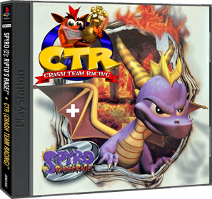 Spyro 2: Ripto's Rage and CTR: Crash Team Racing Demo Disc - Box - 3D (North America) - 1409x1330