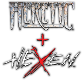 Heretic + Hexen - Clear Logo (World) - 576x566