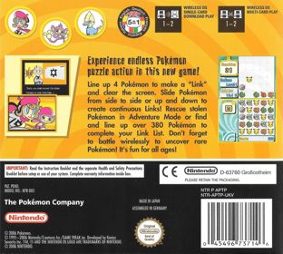 Pokémon Trozei! - Box - Back (Europe) - 891x800