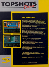 Zak McKracken and the Alien Mindbenders - Box - Back (Germany) - 1012x1374