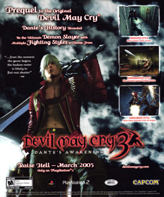 Devil May Cry 3: Dante's Awakening - Advertisement Flyer - Front (North America) - 1904x2289