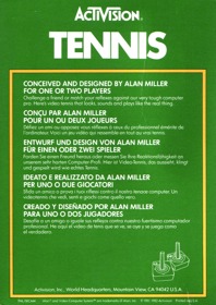 Tennis - Box - Back (Europe) - 600x850