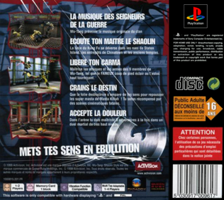 Wu-Tang: Shaolin Style - Box - Back (France) - 765x680