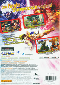 Super Street Fighter IV: Arcade Edition - Box - Back (Germany) - 1007x1420