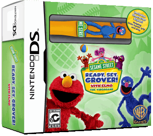 123 Sesame Street: Ready, Set, Grover! With Elmo: The Videogame - Box - 3D (North America) - 1105x978
