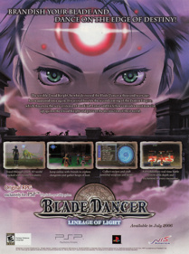 Blade Dancer: Lineage of Light - Advertisement Flyer - Front (United States) - 1637x2200