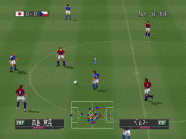 Pro Evolution Soccer 2 - Screenshot - Gameplay (Japan) - 640x480