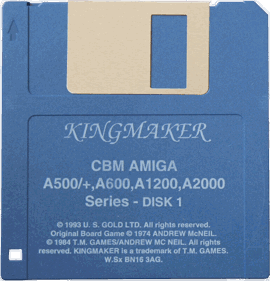 Kingmaker: The Quest for The Crown - Disc (Europe) - 617x641