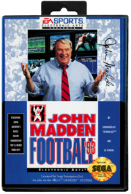 John Madden Football '93 - Box - Front - Reconstructed (North America) - 830x1230