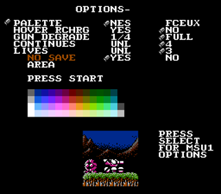 Blaster Master - Screenshot - Game Select (World) - 256x224