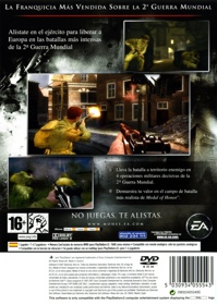 Medal of Honor: Vanguard - Box - Back (Spain) - 483x680