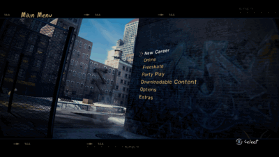 Skate 2 - Screenshot - Game Select (World) - 1280x720