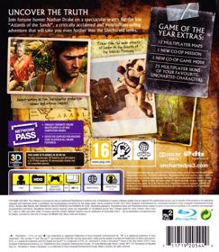 Uncharted 3: Drake's Deception: Game of the Year Edition - Box - Back (Europe) - 694x800