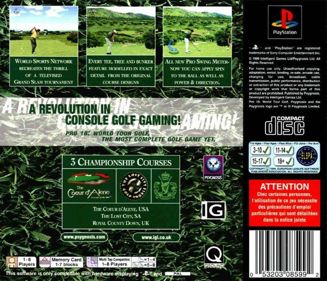 Pro 18: World Tour Golf - Box - Back (Europe) - 757x650
