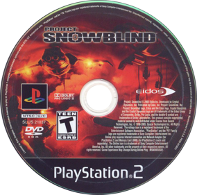 Project: Snowblind - Disc (North America) - 772x763