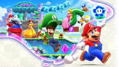 Super Mario Bros. Wonder: Nintendo Switch 2 Edition + Meetup in Bellabel Park - Fanart - Background (World) - 5120x2880