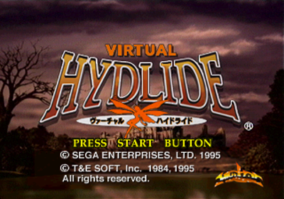 Virtual Hydlide - Screenshot - Game Title (Japan) - 320x224