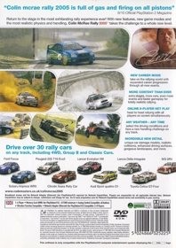 Colin McRae Rally 2005 - Box - Back (Europe) - 640x904