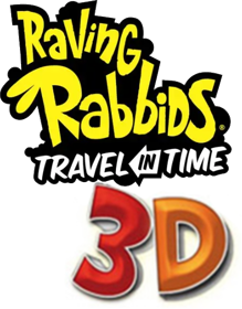 Rabbids Travel in Time 3D - Clear Logo (North America) - 436x558