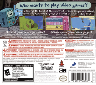 Adventure Time: Hey Ice King! Why'd You Steal Our Garbage?!! - Box - Back (North America) - 1400x1246