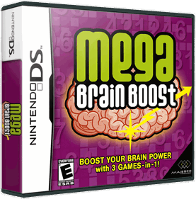 Mega Brain Boost - Box - 3D (North America) - 870x881
