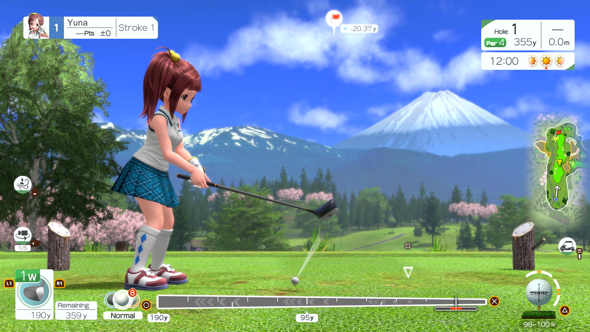 Illustration of Everybody's Golf Hot Shots