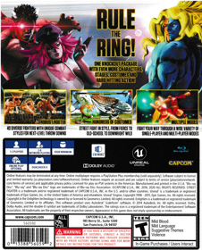 Street Fighter V: Champion Edition - Box - Back (North America) - 646x800