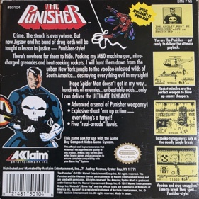 The Punisher: The Ultimate Payback - Box - Back (North America) - 1232x1230