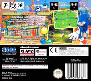 Sega Superstars Tennis - Box - Back (Europe) - 800x714