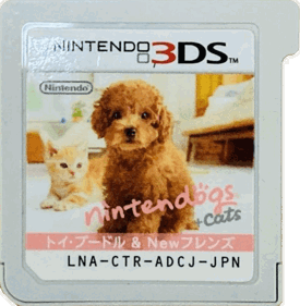 Nintendogs + Cats: Toy Poodle & New Friends - Cart - Front (Japan) - 745x760