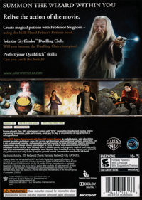 Harry Potter and the Half-Blood Prince - Box - Back (North America) - 800x1123