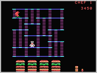 BurgerTime - Screenshot - Gameplay (World) - 256x192