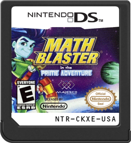 Math Blaster in the Prime Adventure - Cart - Front (North America) - 517x564