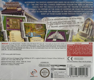 Mahjong Mysteries: Ancient Athena 3D - Box - Back (Europe) - 1028x879