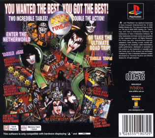 KISS Pinball - Box - Back (Europe) - 1630x1453