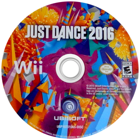 Just Dance 2016 - Disc (United States) - 600x600