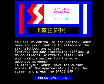 Missile Strike - Screenshot - Game Title (United Kingdom) - 640x512