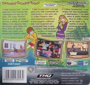 Scooby-Doo and the Cyber Chase - Box - Back (Europe) - 1185x1129