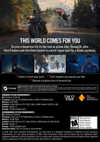 Days Gone - Box - Back (World) - 1063x1500